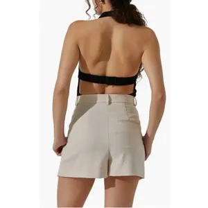 ASTR The Label Cowl Neck‎ Halter Bodysuit Size Medium New thumbnail 4