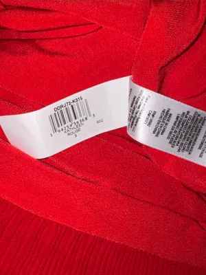 NEW Dress The Population Kathleen Ruffle Halter Gown with Train Rogue Red Sz S thumbnail 6
