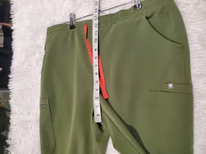 Figs Yola High-Rise Slim Scrub Pant in Green Medium Tall thumbnail 4