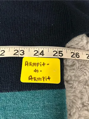 Eddie Bauer Striped Crewneck Sweater in Green & Navy thumbnail 5