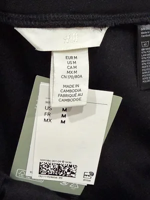 H&M Black Pull-On Pants with Tag Detail thumbnail 7