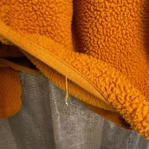Free People Hit The Slopes Fleece‎ Jacket Russet Orange Oversized Small thumbnail 9