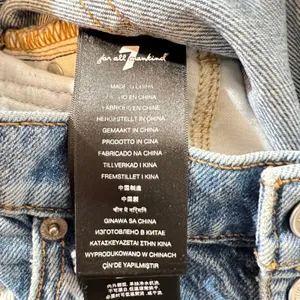 867 | 7 For All‎ Mankind High Rise Distressed Denim Cutoff Shorts Blue Womens 27 thumbnail 10