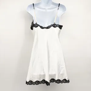 Victoria's Secret Womens Satin Lace Trim Romantic Coquette Bridal Slip Dress M thumbnail 7
