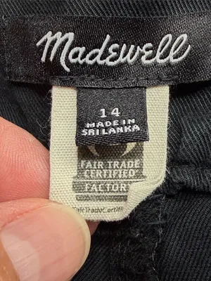 Madewell Black The Harlow Linen Blend Wide Leg Pants Size 14 thumbnail 9