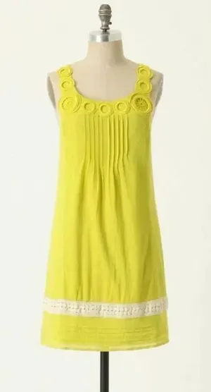 Anthropologie Edme & Esyllte Yellow Ipanema Utilla Sleeveless Sundress Size XS thumbnail 1