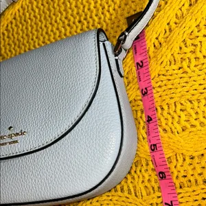 Kate Spade Leila Mini Periwinkle Pebbled Leather Crossbody Bag thumbnail 10