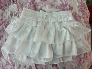 DO+BE White ruffle skirt thumbnail 1