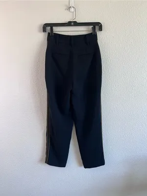 Aritzia Wilfred Women's Jallade Pant Crepe‎ Cropped High Waisted Pants Black thumbnail 4