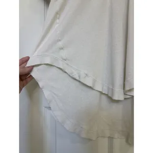 Free People We the Free White Heritage Henley Top Linen Cotton Oversized XS Boho thumbnail 9