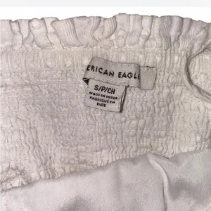 American Eagle Super Cropped Ruffle Top thumbnail 6