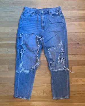 Super Distressed Mom Jean thumbnail 1