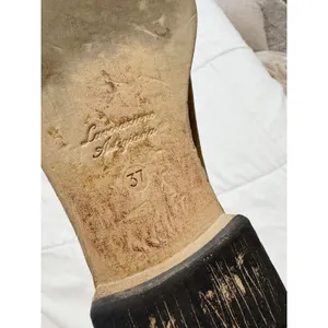 Free People Lost Valley Leather Ankle Boots Taupe Strappy Back Zip EU 37 Boho thumbnail 7