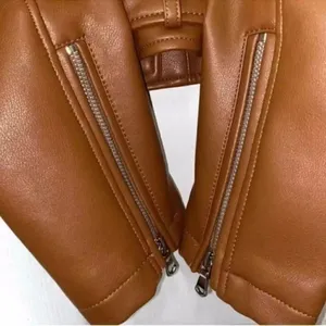Rebecca Minkoff Cognac/Tan 
Moto Jacket( Size Small) thumbnail 11