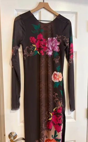AFRM Maxi Dress Brown Size L thumbnail 1