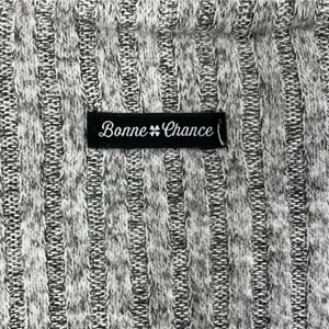 Lucky Brand Heather Grey Bonne Chance Hi-Low Ribbed Mock Cowl Neck Sweater thumbnail 3