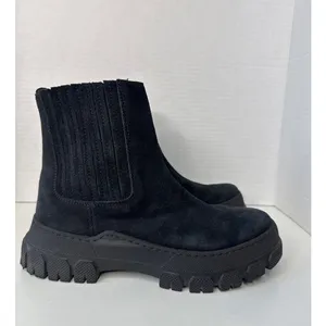 Boemos Suede Platform Chelsea Boots Lug Sole Italy size 37 thumbnail 2