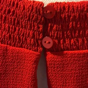 ZARA Red Cold Shoulder Above the Knee Dress Size S thumbnail 5