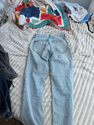 High waste vintage straight Blue Size 2 thumbnail 3