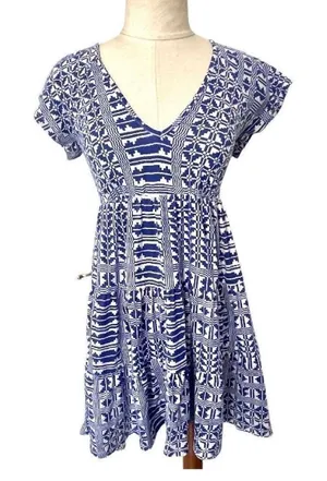 Urban outfitters blue and white Dress thumbnail 1