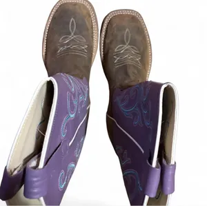 Old West square toe boots women’s size 6 / youth 4.5 thumbnail 2