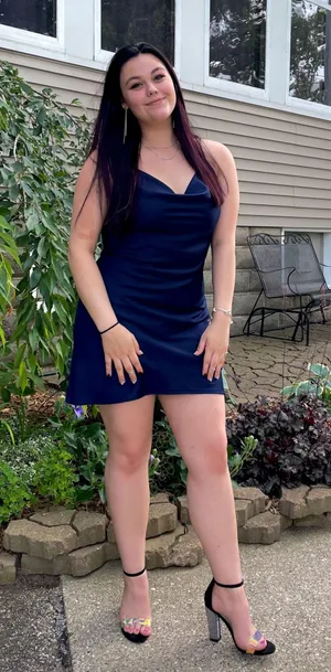 Altar'd State Blue Silk Dress thumbnail 1