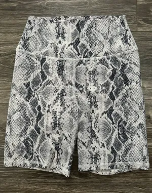 Alo Yoga snakeskin vapor biker shorts thumbnail 1