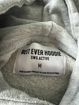 mandee Heather Gray Hooded Pullover Sweatshirt Size M thumbnail 2