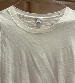 Jcrew Cream Half Sleeved Sweater  thumbnail 2