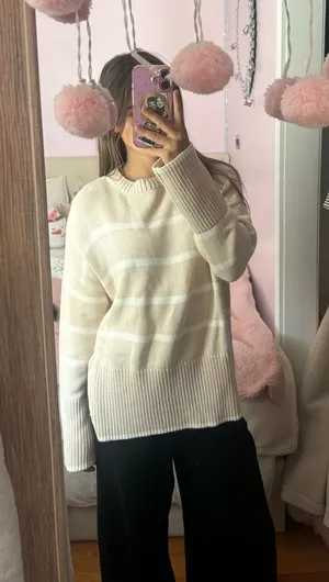 Knitted sweater Tan Size XS thumbnail 1