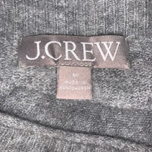 J. Crew gray fuzzy merino wool blend sweater womens size M thumbnail 2