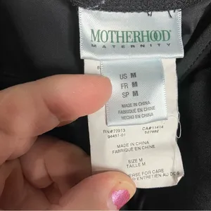 Motherhood Maternity black one piece swimsuit‎ size medium thumbnail 3