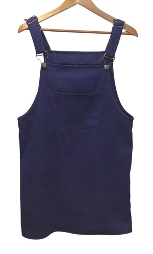 Hengsheng jeans corduroy romper. Navy blue. Size Large thumbnail 1