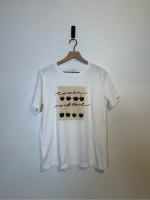 J. Crew Relaxed-fit "Cerise cocktail"‎ graphic T-shirt in broken-in jersey thumbnail 2