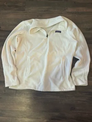 Patagonia white fleece pullover  thumbnail 2