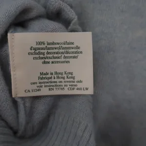 Laura Ashley Vintage Blue Lambswool Embroidered Cardigan Sweater Size M thumbnail 4