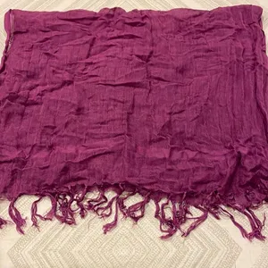Wrap Women’s Purple Fringe Scarf Purple thumbnail 1