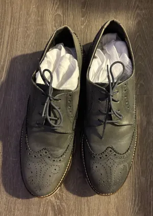 Grey wing tip lace up Sz.11 Gray thumbnail 1
