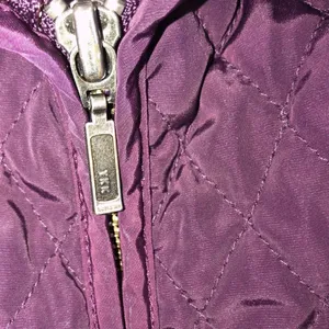 Talbots size small purple quilted zippered vest thumbnail 5