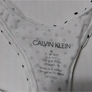 Calvin Klein White & Black Polka Dot Racerback Bra thumbnail 6