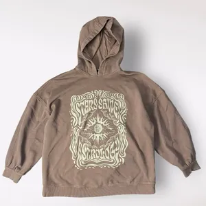 Divided Stars Shine Brown‎ Astrology Hoodie Size L thumbnail 1