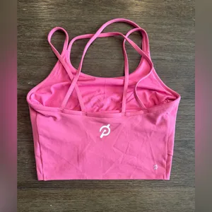 Peloton Pink Strappy Crop Top size medium thumbnail 3