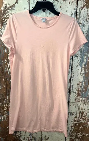 J. Crew Tshirt dress size Medium light pink thumbnail 1