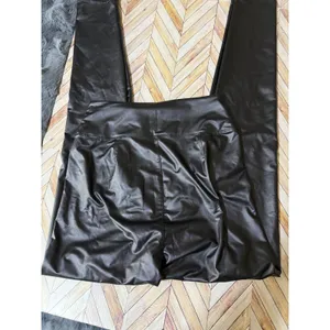 Offline Aerie Faux Liquid Leather Leggings Hi Rise‎ Black M Edgy Moto Vamp Sleek thumbnail 8