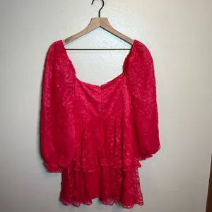 Majorelle Revolve Brielle‎ Lace Mini Dress in Cabaret Pink thumbnail 4