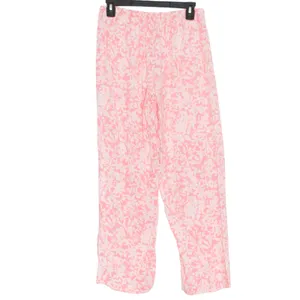 Oscar De La Renta Pajama Set Pink Label Boho Spring Summer Floral Pink Small thumbnail 8