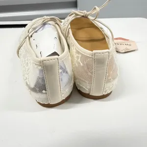 Susanny‎ Airy Lace White Ballerina Flats Square Toe Mary Jane Mesh Sequins 6.5 thumbnail 6