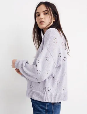 Madewell Pointelle Knit Crewneck Sweater 759 thumbnail 1