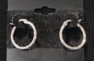 Sterling Silver Hoop 925 Earrings thumbnail 1