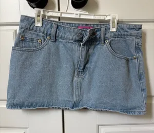 Edikted Denim Mini Skirt thumbnail 1